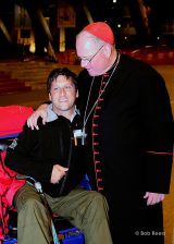 2013 Lourdes Pilgrimage - SUNDAY Cardinal Dolan Presents Malades Medals Pius X (14/71)